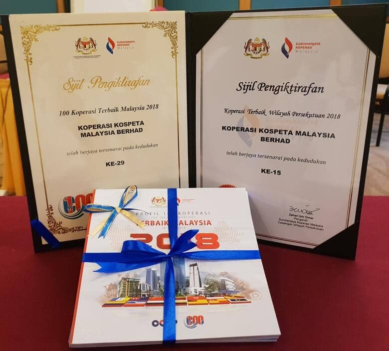 Majlis Perasmian Profil 100 Koperasi Terbaik Malaysia 2018 Koperasi Kospeta Malaysia Berhad